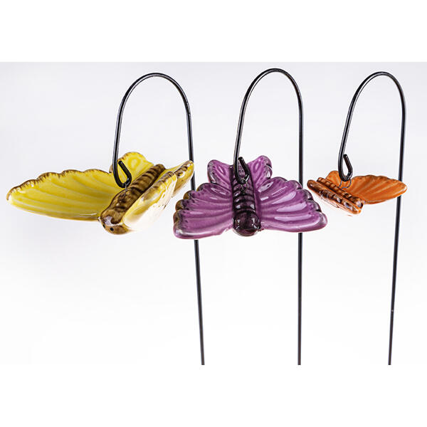 Keramik-Blumenstecker 3er-Set