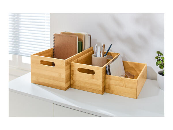 Livarno Home Bamboo Storage Boxes