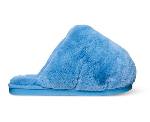 Serra Ladies Oversized Faux Fur Slippers
