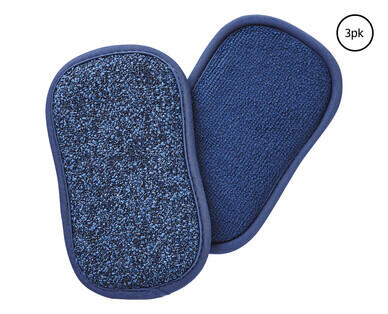 Monochrome Cellulose Sponge with Scourer 6pk or Microfibre Sponge with Scourer 3pk