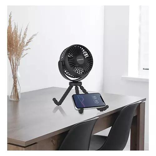 Portable Fan with Flexible Tripod, Black