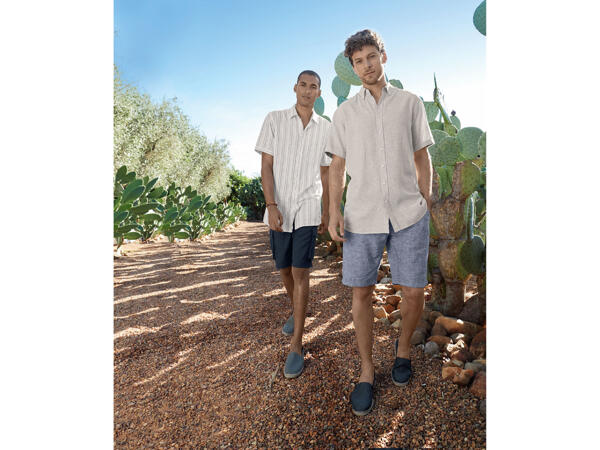 Men's Linen Short Sleeve Shirt