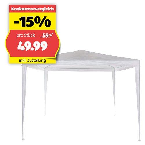 COCON Pavillon 3 x 3 m, F00412, Weiss