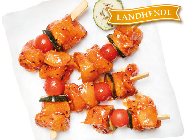 LANDHENDL Frische österreichische, mediterrane Hendl-Minispieße