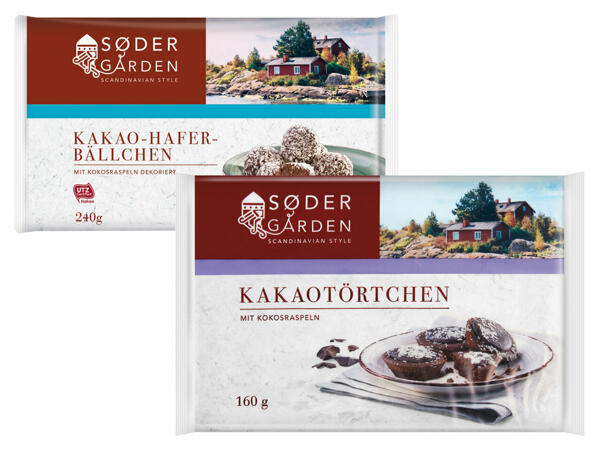 Kakaotörtchen/Kakao-Hafer-Bällchen