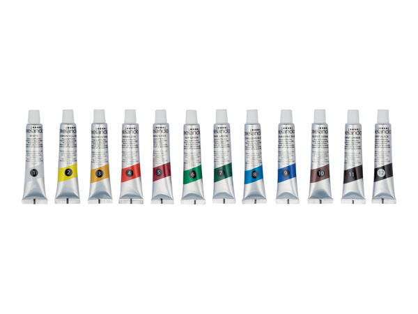 Set of Acrylic Colours or Watercolours or chalks