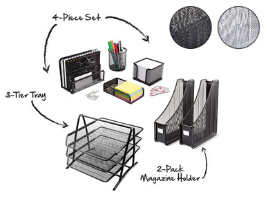Easy Home Mesh Desk Organizers