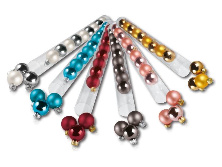 Melinera(R) Glass Christmas Baubles