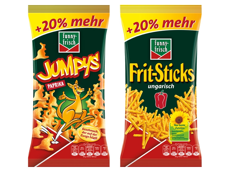 FUNNY FRISCH Snack-Spezialität 90/120 g
