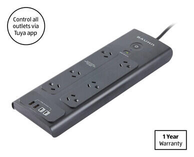 6-Way Surge Protector Powerboard with Wi Fi and Meter Reading