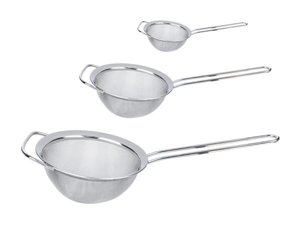 Set de passoires de cuisine en inox, 3 pièces