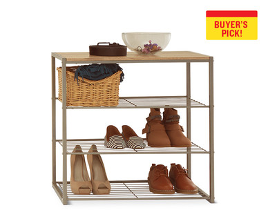 Easy Home 4-Tier Stackable Shoe Rack