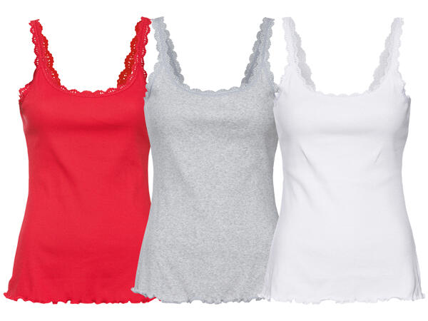 Ladies' Vest Tops With Lace