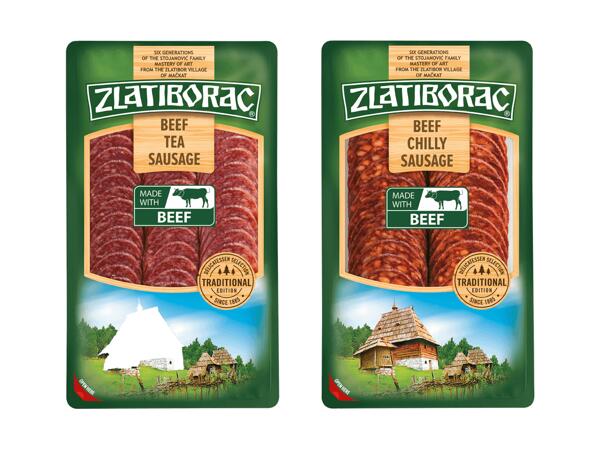 Rinder Teewurst oder Salami Scharf