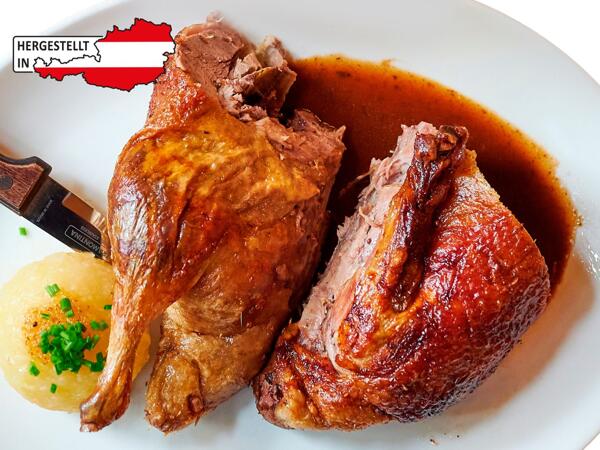 Halbe Ente sous vide