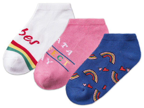 Kinder Sneakersocken, 3 Paar