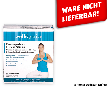 WELL&ACTIVE Basenpulver Direkt Sticks