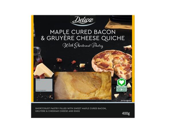 Maple Cured Bacon & Gruyere Quiche