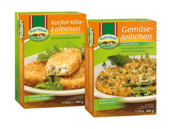 Karfiol-Käse-Laibchen oder Gemüselaibchen