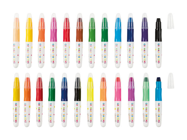 Crayons gel, lot de 12