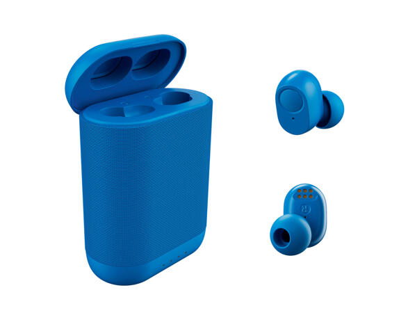 Bluetooth In-Ear Headphones with Speaker Case