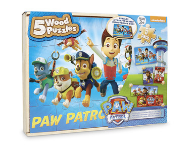 5-In-1 Licensed Wooden Puzzles