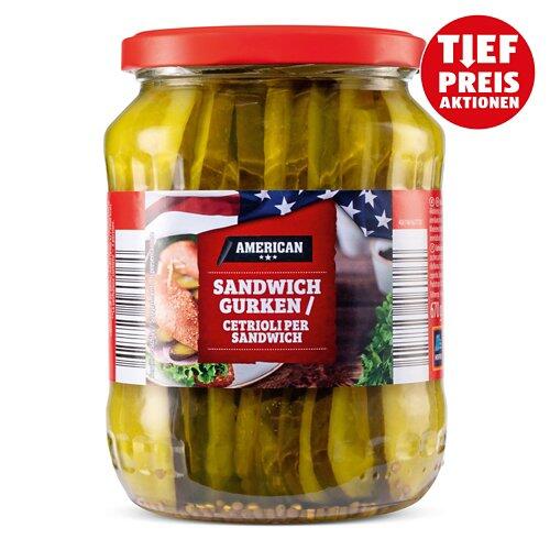 AMERICAN Sandwich-/Burgergurken, Sandwichgurken