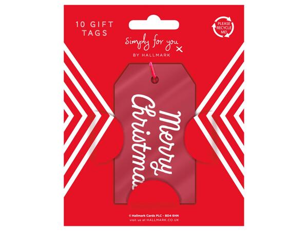 Christmas Foil Tags