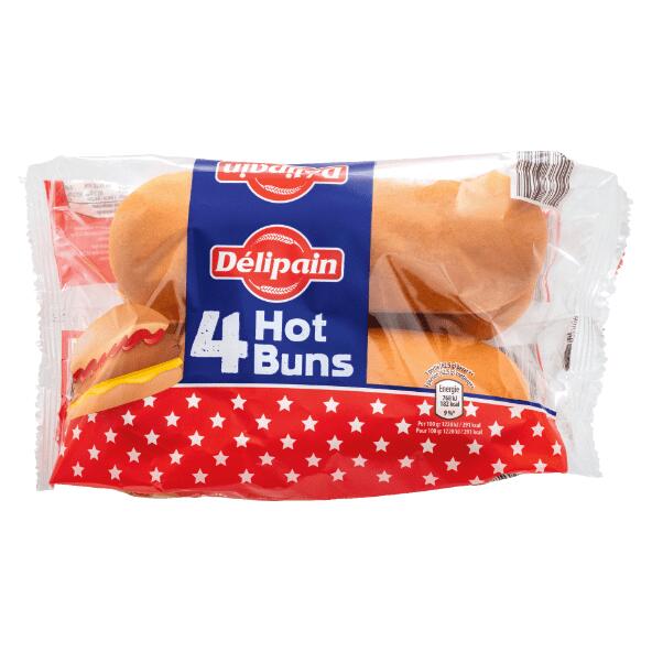 Hotdogbroodjes, 4 st.
