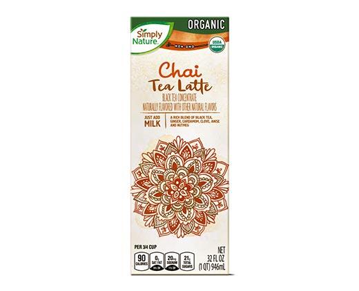 Simply Nature 
 Organic Tea Latte Concentrate Assorted Varieties