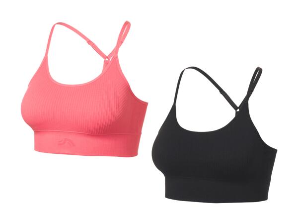 Geripptes Sportbustier