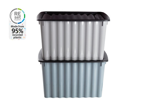 Cassetti 18L Recycled Plastic Storage Box with Lid