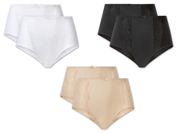 Damen Spitzen-Unterwäsche, Slip, 2 Stück