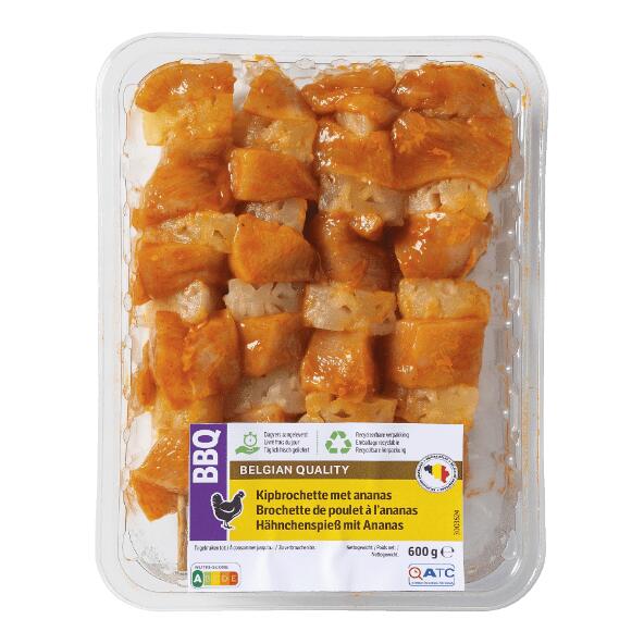 Brochette de poulet à l'ananas, 4 pcs