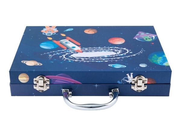 Crelando Kids' Art Case - 76 Piece Set - Blue