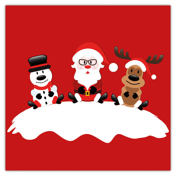 Motivservietten Weihnachten