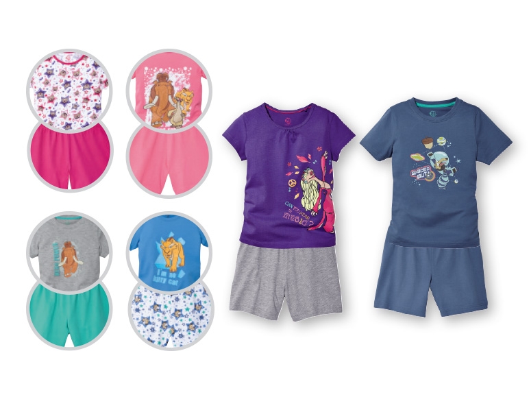 Girls' or Boys' Character Shortie Pyjamas