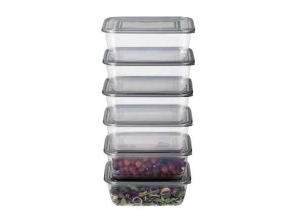 Silvercrest 2L Food Storage Containers - 6 Pack