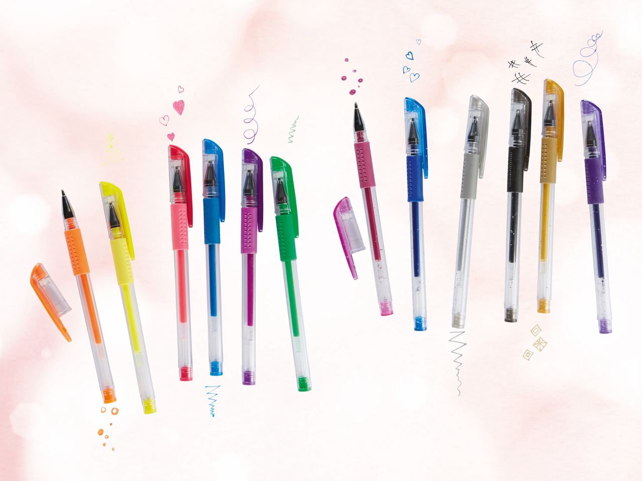 Stylos à encre gel, lot de 6