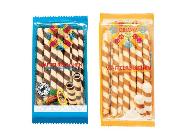 Waffelröllchen