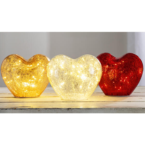 LED-Dekoapfel "Pomo" oder -herz "Cuore"