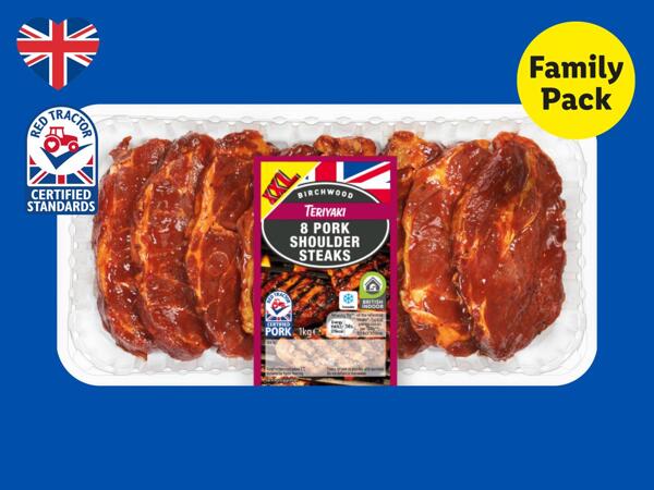 Birchwood 8 Teriyaki British Pork Shoulder Steaks
