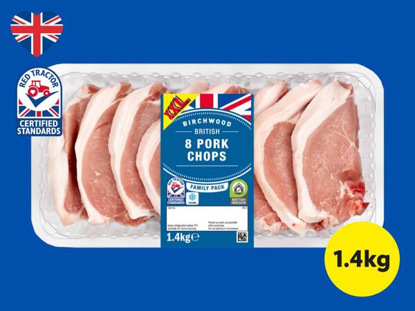 Birchwood 8 British Pork Chops
