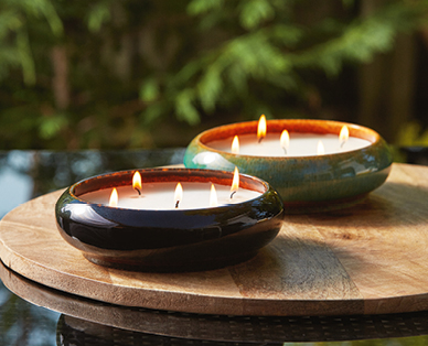Glazed Ceramic Citronella Candle