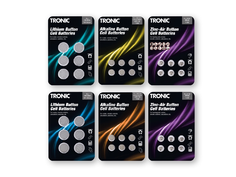 TRONIC Coin Cell Battery Assortment
