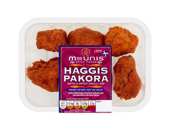 Mrs Unis Haggis Pakora