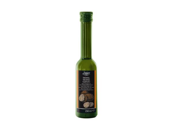 Huile de truffe avec morceaux de truffe