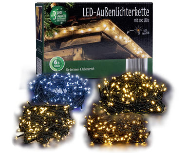 Catena luminosa con 200 LED