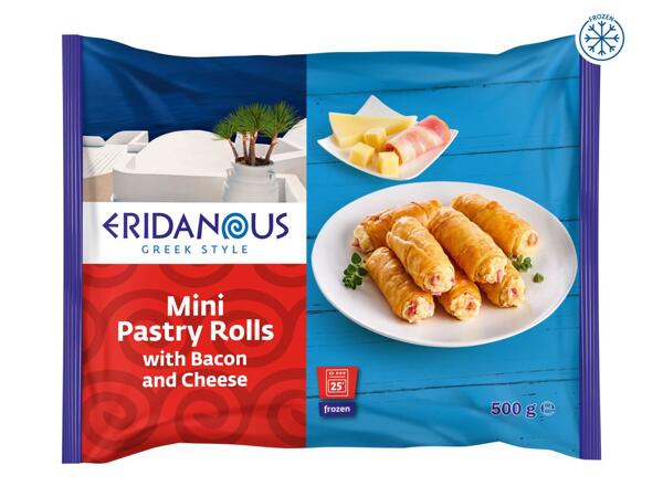 Eridanous Mini Filo Pastry Rolls with Bacon & Cheese