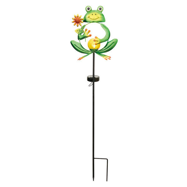 Belavi Frog Solar Garden Stake
